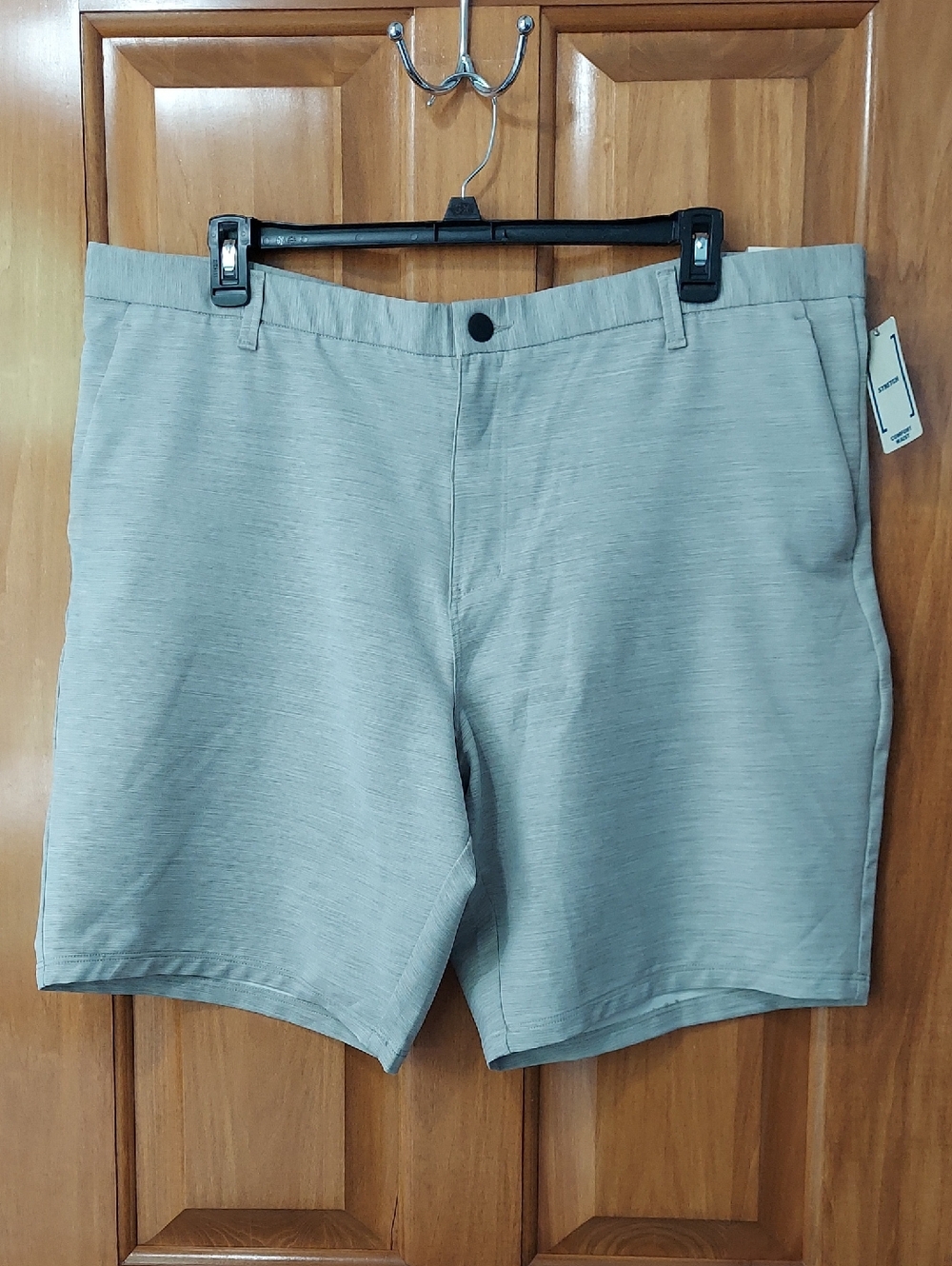 🆕 George Men's Hybrid Casual Stretch Shorts in Heather Gray Pockets Size 44 NEW